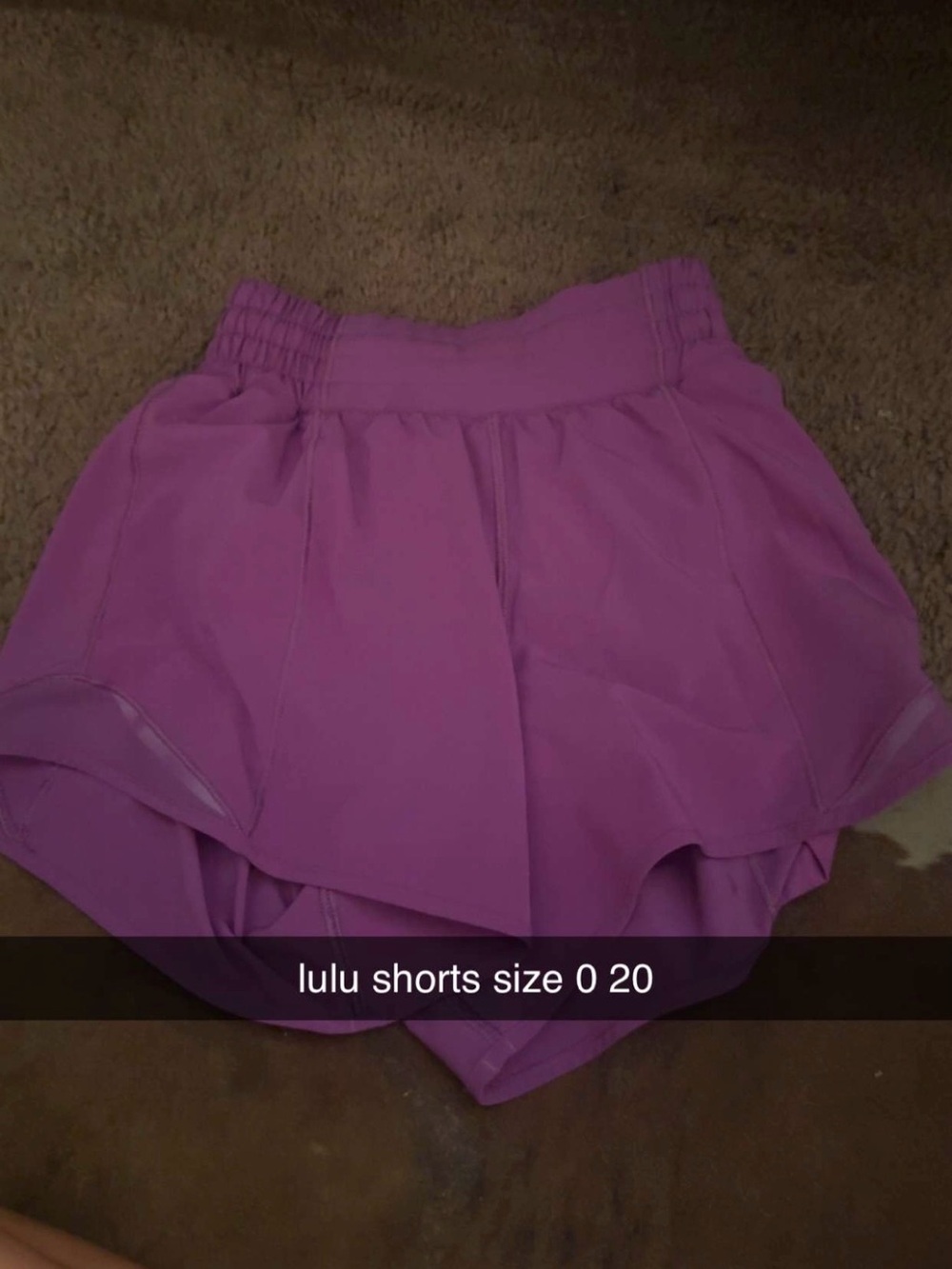 lululemon athletica Pink Lavender Run Shorts